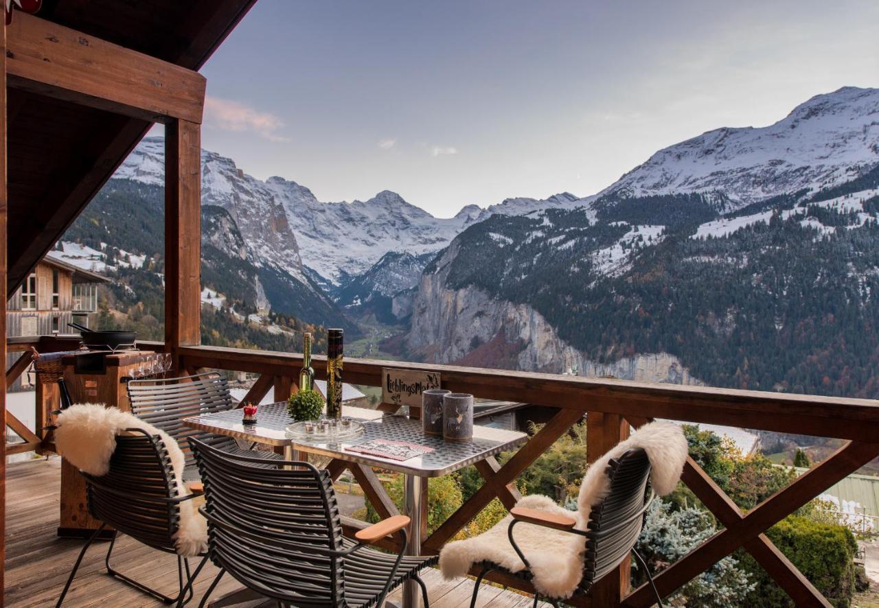 Chalet Rose Penthouse Wengen Eksteriør bilde