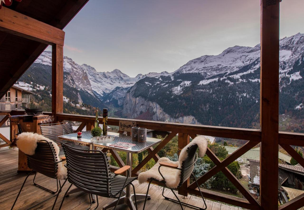 Chalet Rose Penthouse Wengen Eksteriør bilde