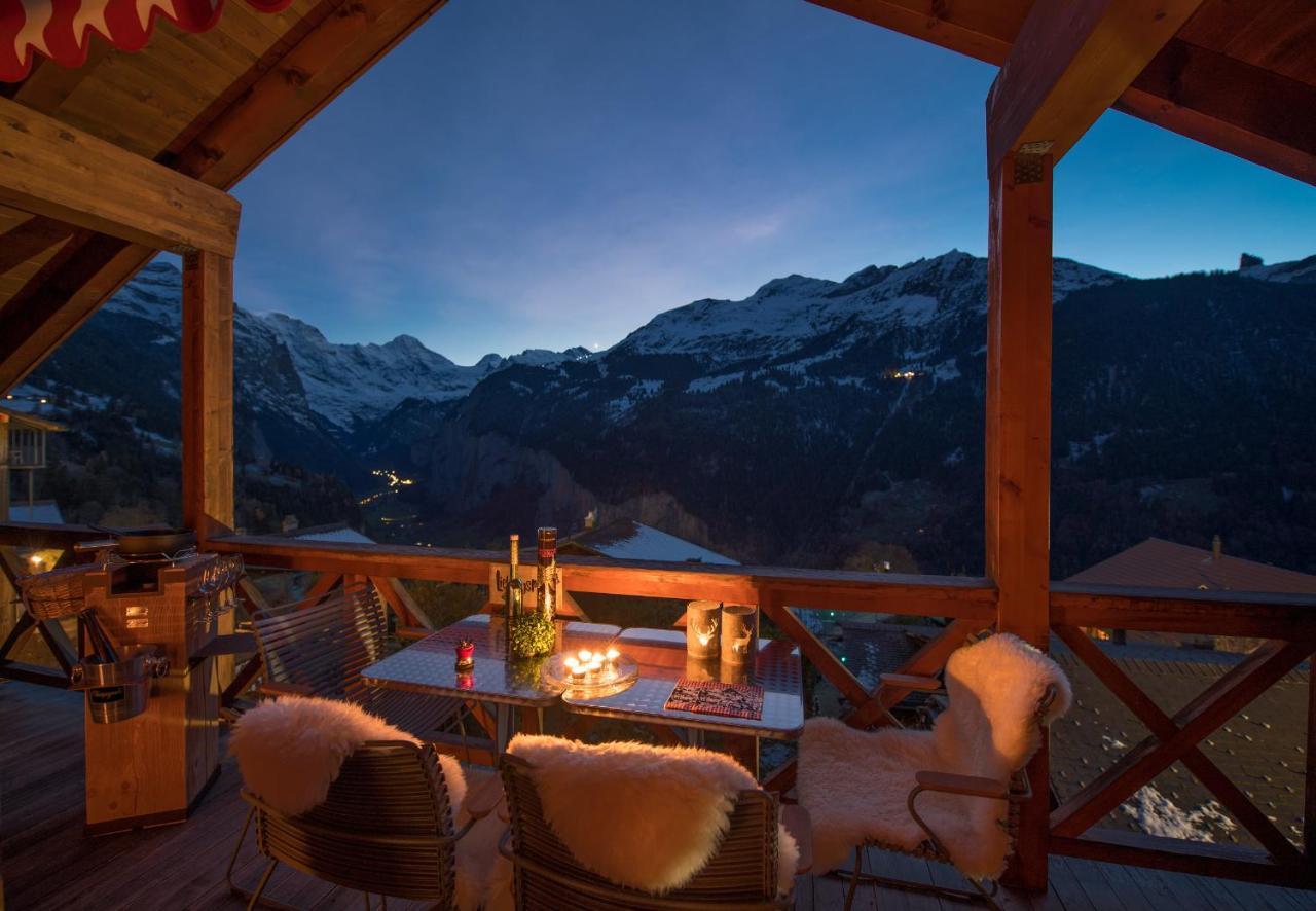 Chalet Rose Penthouse Wengen Eksteriør bilde