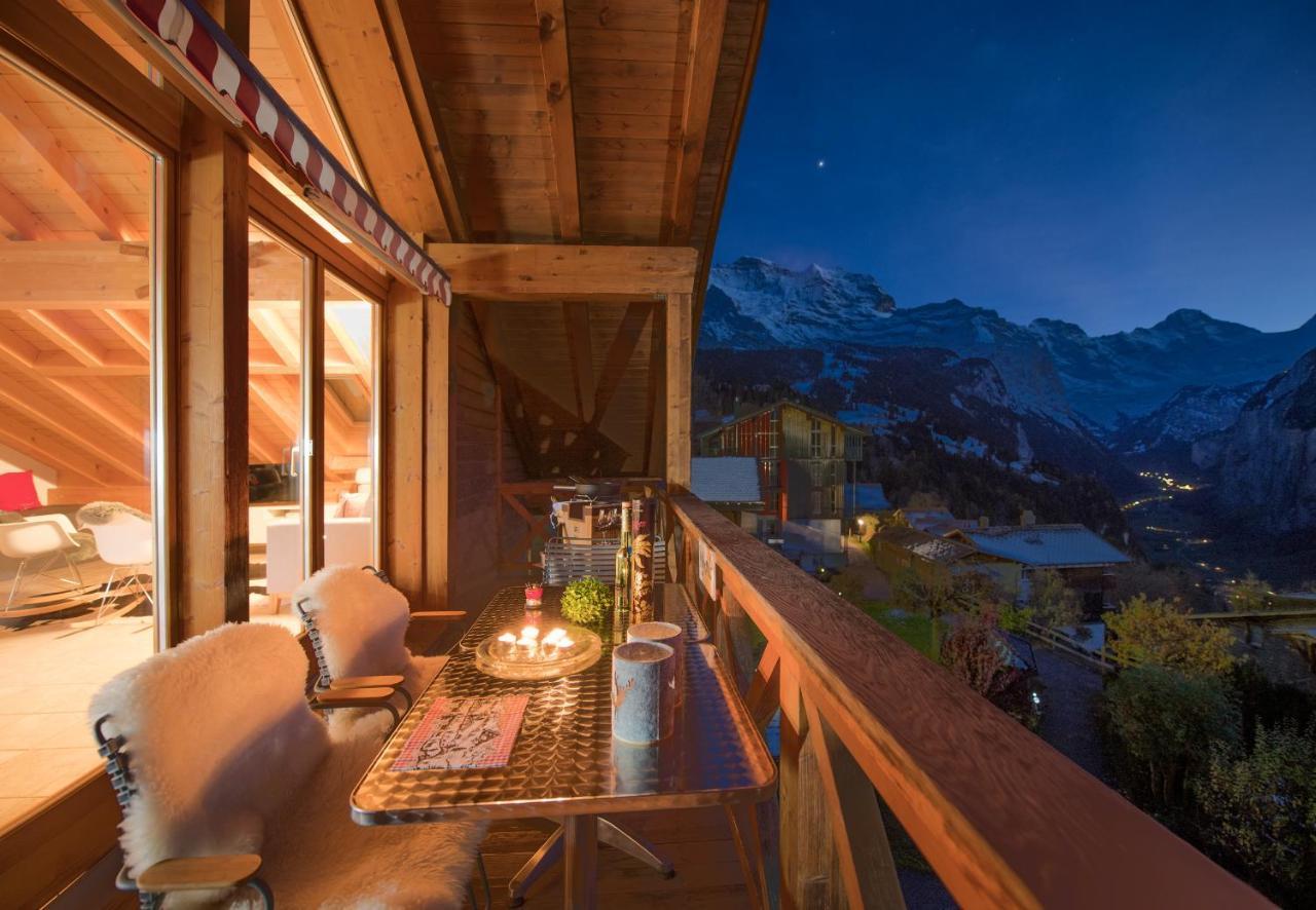 Chalet Rose Penthouse Wengen Eksteriør bilde