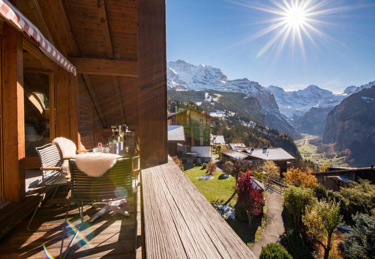 Chalet Rose Penthouse Wengen Eksteriør bilde