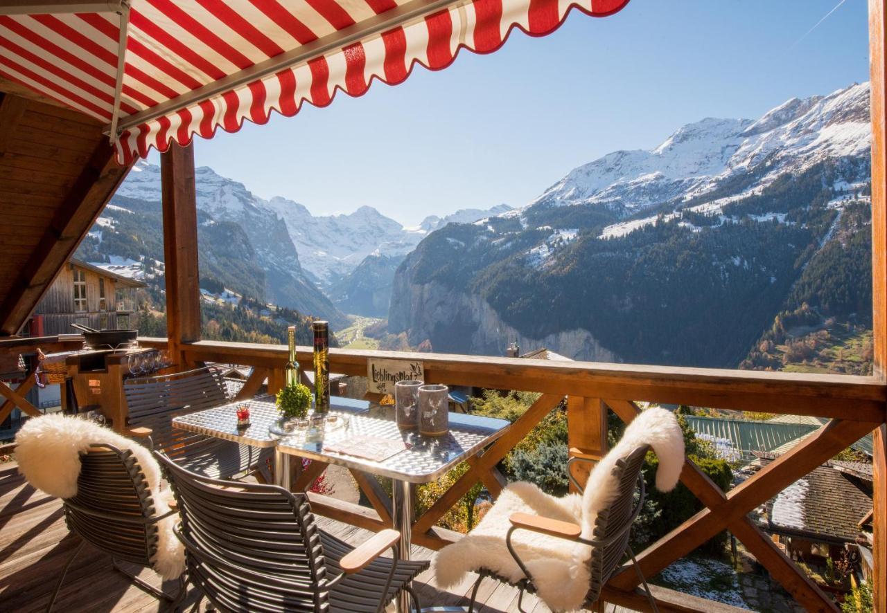 Chalet Rose Penthouse Wengen Eksteriør bilde