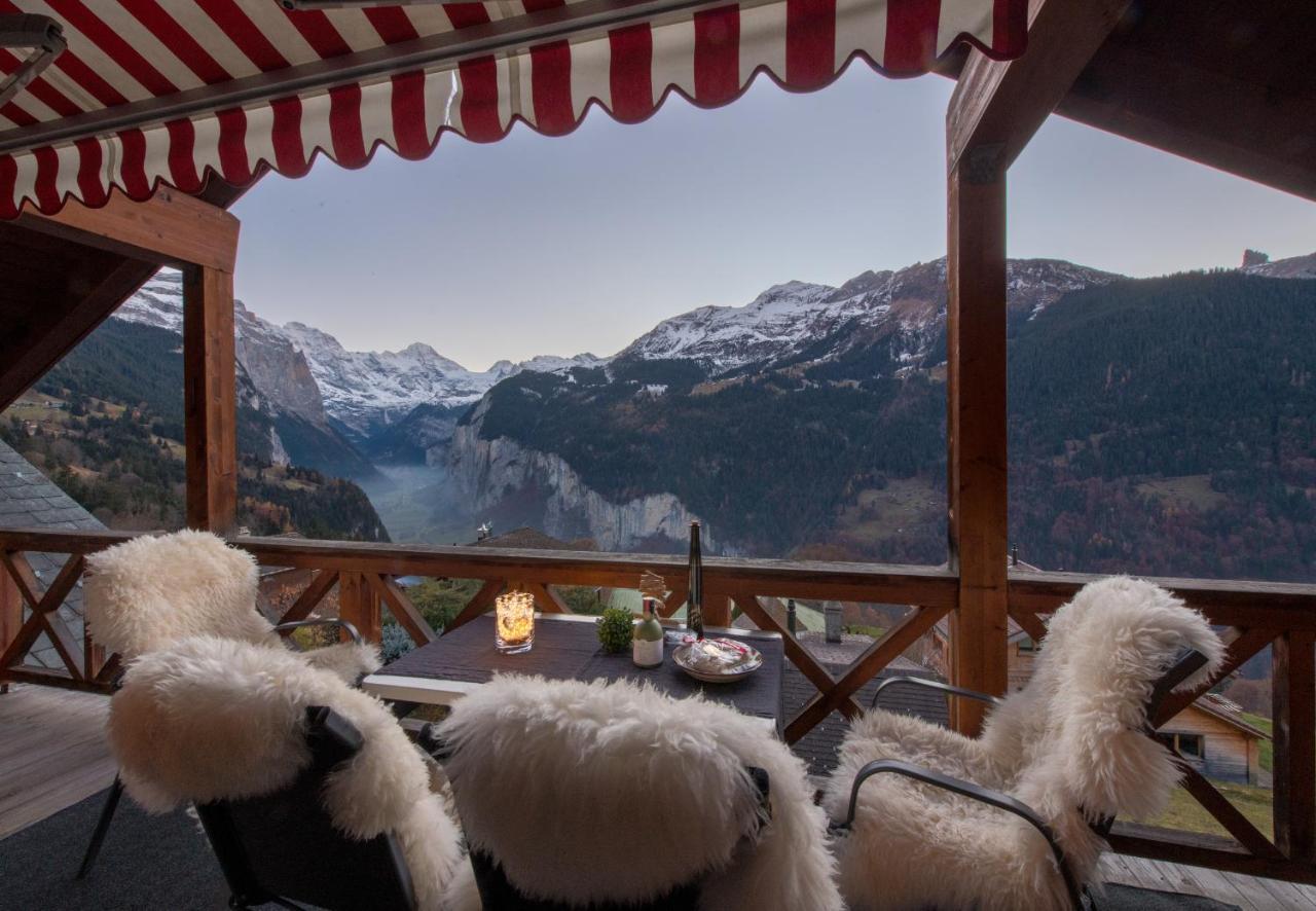 Chalet Rose Penthouse Wengen Eksteriør bilde
