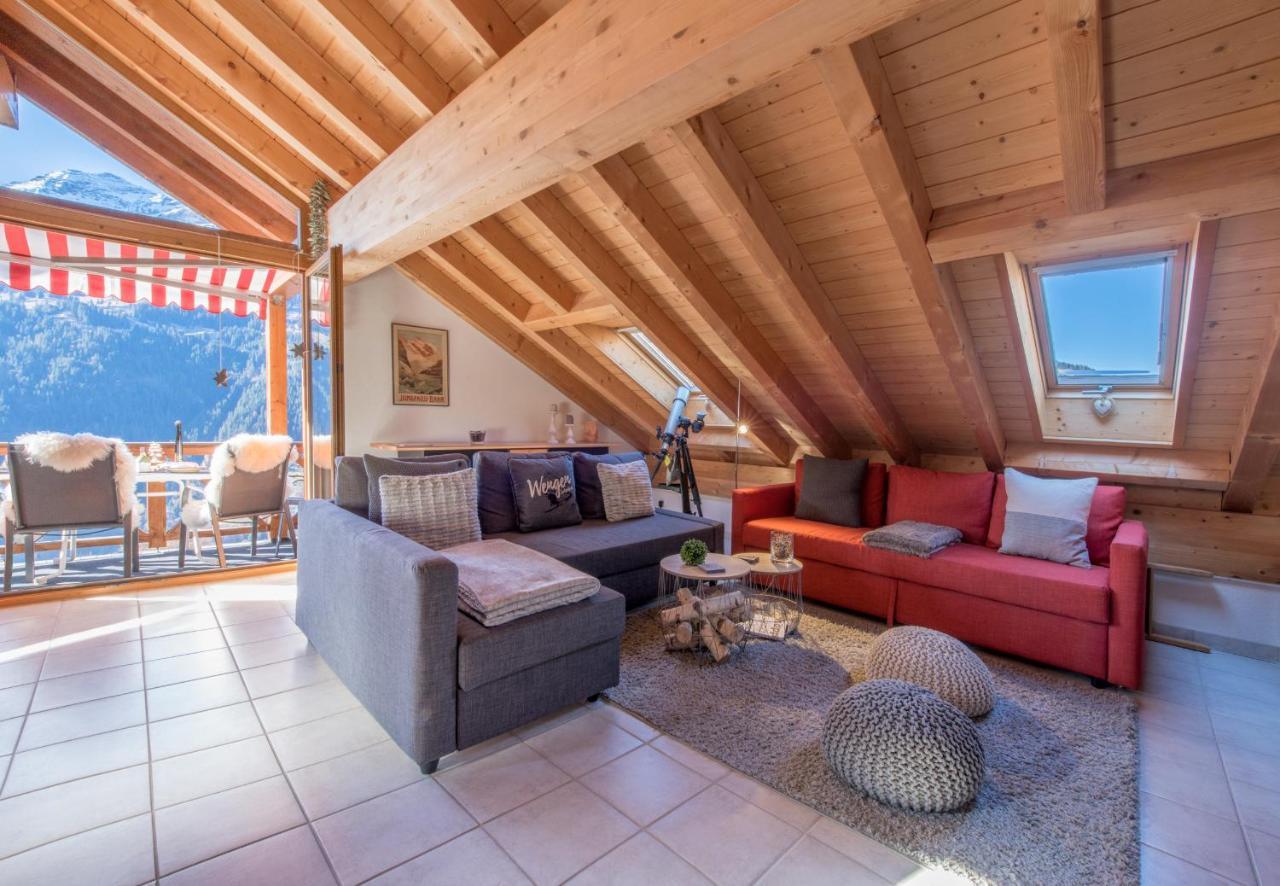 Chalet Rose Penthouse Wengen Eksteriør bilde