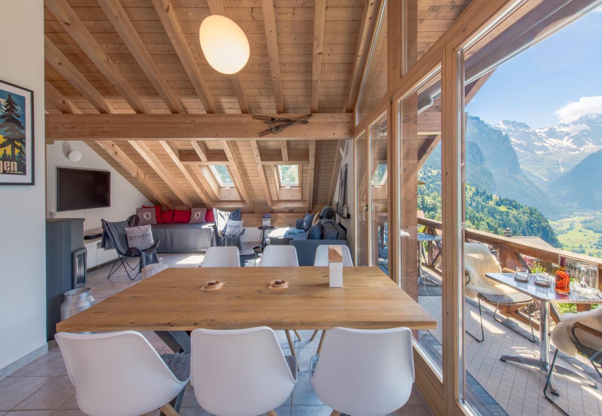 Chalet Rose Penthouse Wengen Eksteriør bilde
