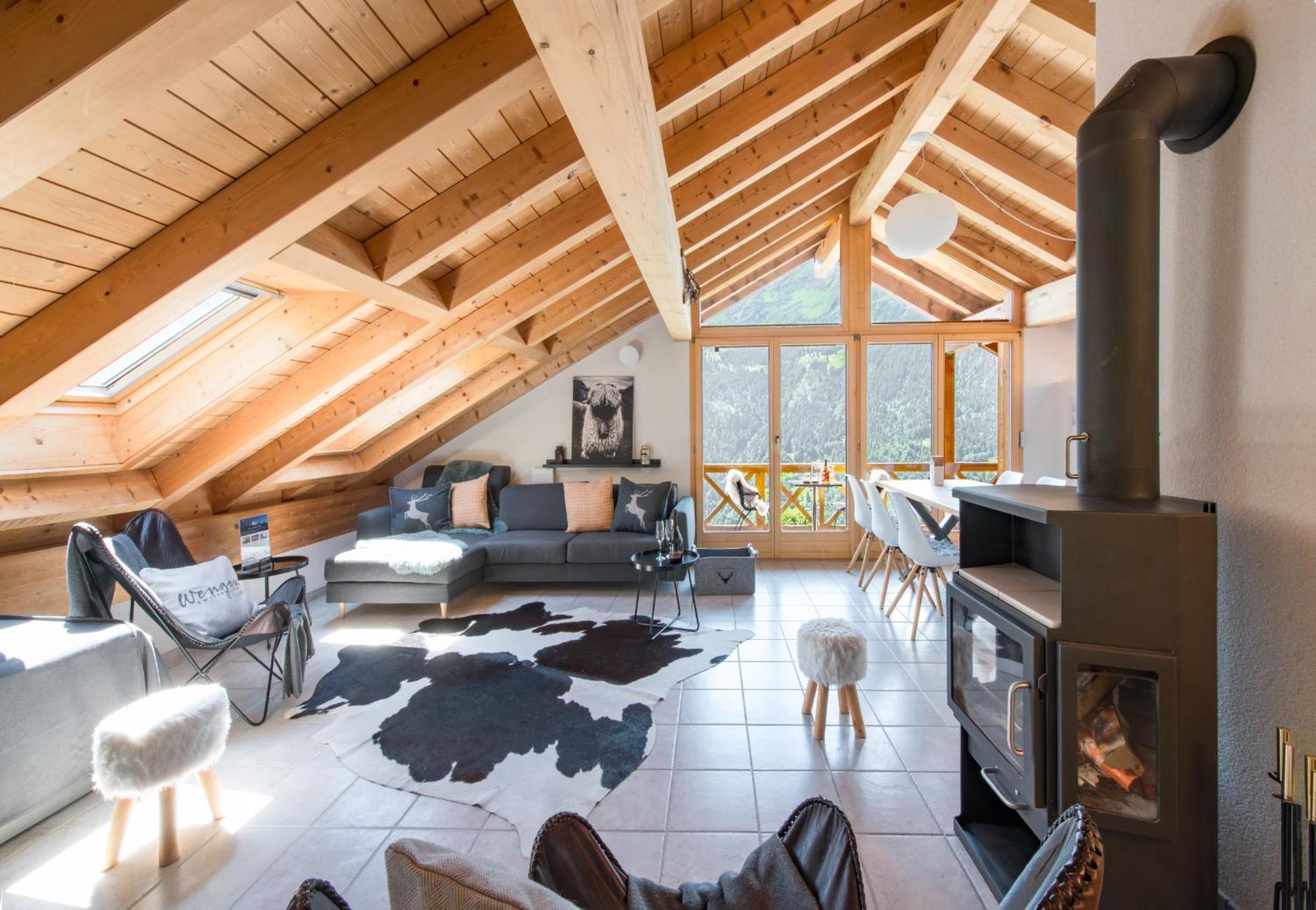 Chalet Rose Penthouse Wengen Eksteriør bilde