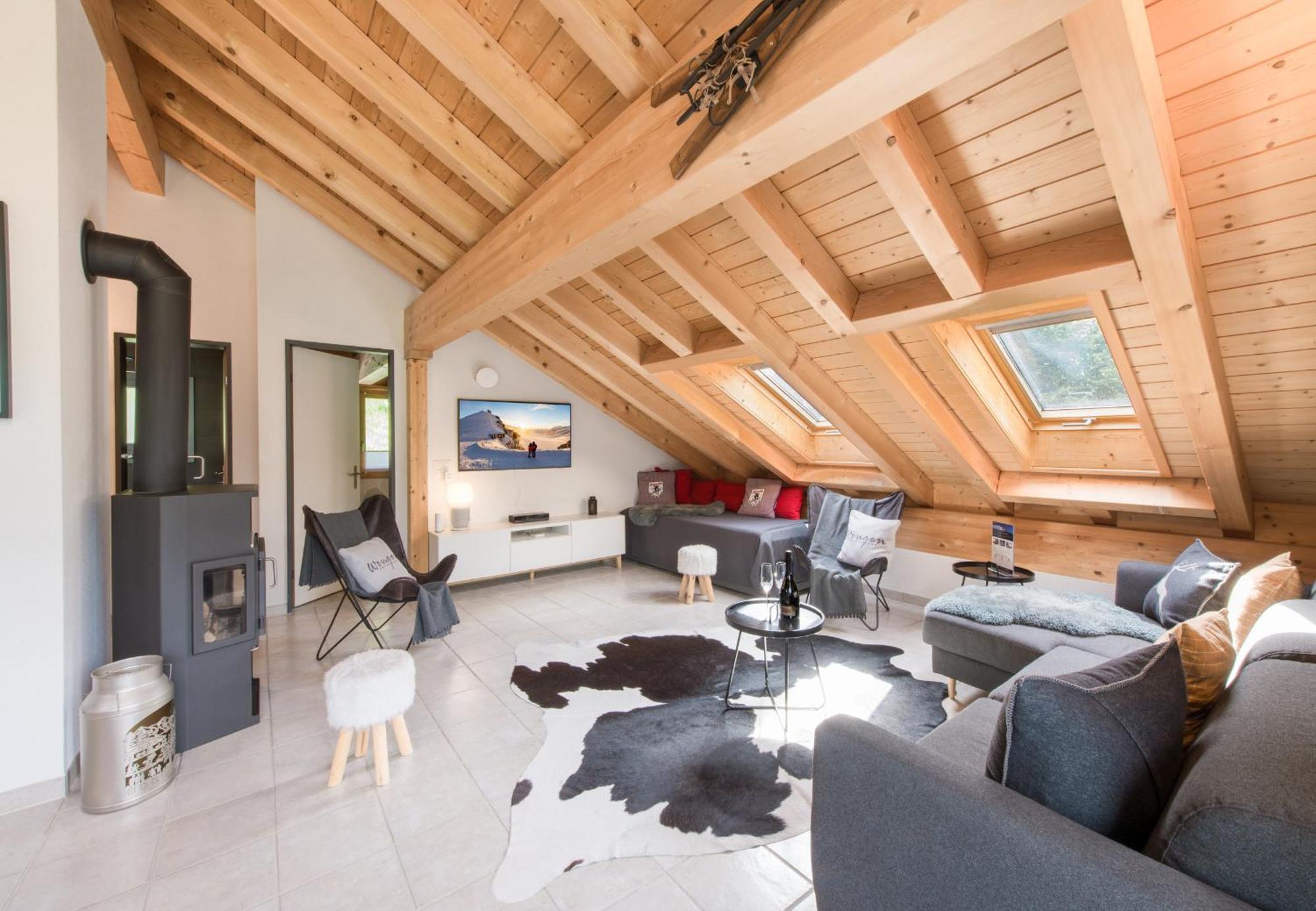 Chalet Rose Penthouse Wengen Eksteriør bilde